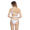 Sexy One Shoulder Hollow Out Pad Women Swimsuit