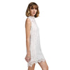 Sexy Stand Collar Lace Spliced Crochet Women Dress