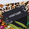 Halter Neck Leopard Print Low Waist Swimsuit Women Bikini