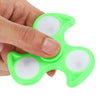 ABS Triangle Fire Wheel Fidget Spinner with LED Light ADHD Focus Anxiety Relief Toy