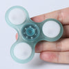 LED Light Plastic Fidget Spinner Finger Gyro