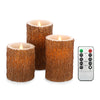 Wegarden 3PCS Electronic Flameless Flickering Candle Lamp