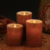Wegarden 3PCS Electronic Flameless Flickering Candle Lamp