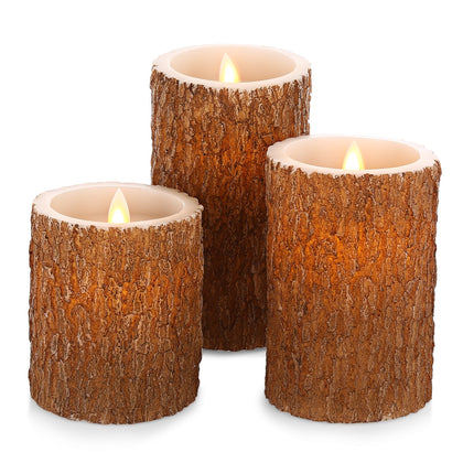 Wegarden 3PCS Electronic Flameless Flickering Candle Lamp