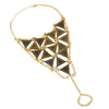 Geometric Triangle Pattern Ladies Barefoot Toe Anklet