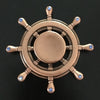 Fiddle Toy Rhinestone Rudder Fidget Metal Spinner