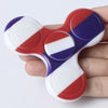 Plastic National Flag Patriotic Patterned Fidget Spinner