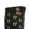 Hollow Out Leaf Pattern Girls Knitted Warm Long Socks