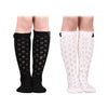 Hollow Out Leaf Pattern Girls Knitted Warm Long Socks