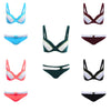 Sexy Color Blocking Wire Swimsuit Women Bikini