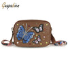 Guapabien Embroidery Shoulder Crossbody Bag for Women