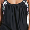 Spaghetti Strap Floral Tankini Set