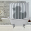 3D Waterproof Polyester Shower Curtain Duck Shadow Pattern with 12 Plastic Hooks