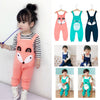 Unisex Child Boys Girls Cute Little Pattern Cotton Blend Casual Dungarees Rompers Overalls Haren Pants