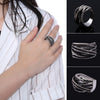 Stylish Old Classical Silver Color Springs Twine Rhinestone Ring