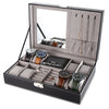 Multifunctional 8 Watch Box Jewelry Organizer
