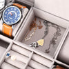 Multifunctional 8 Watch Box Jewelry Organizer