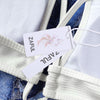 Keyhole Rib Texture Wrap Bikini Set