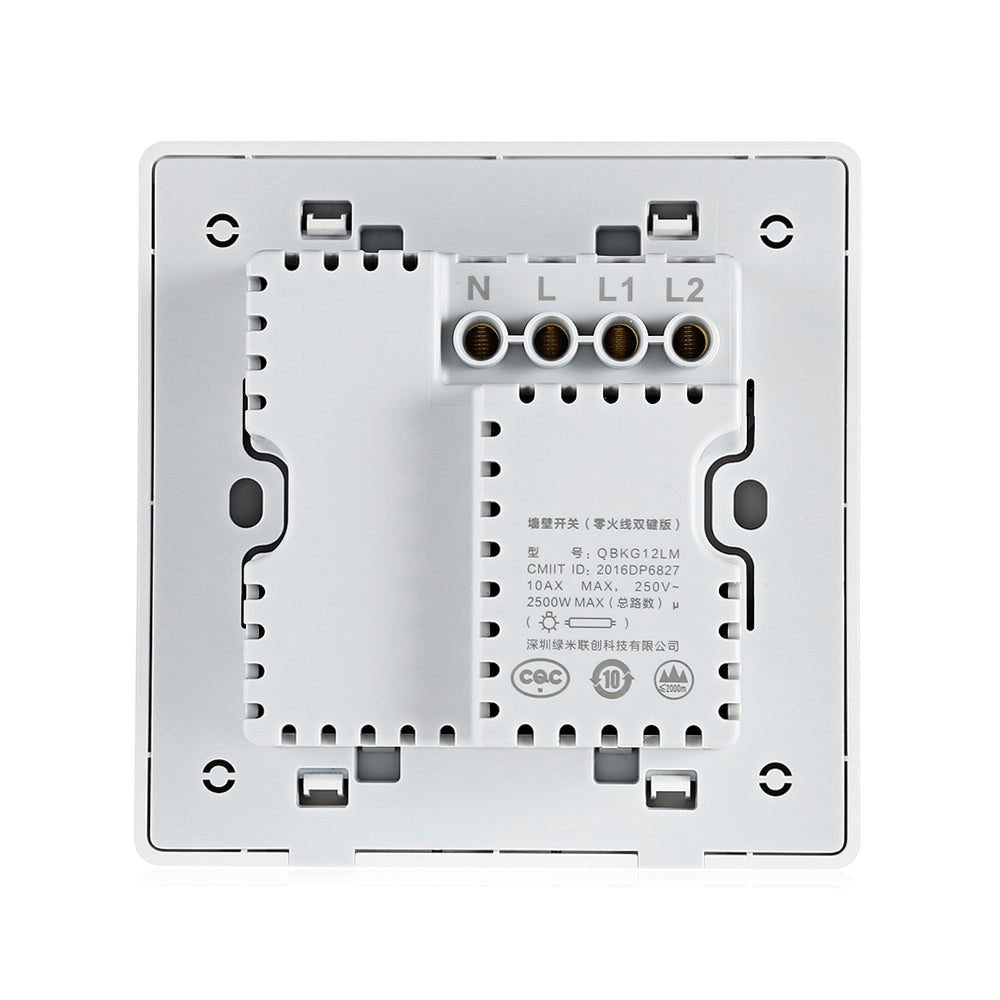 Aqara Smart Light Control Fire Wire and Zero Line Double Key Version ( Xiaomi Ecosystem Product )
