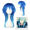 Harajuku Long Straight Gradient Mixed Colors Wigs Cosplay for Dramatical Murder Seragaki Aoba Figure