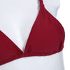 Spaghetti Strap Woven Criss Cross Pad Low Waist Women Bikini