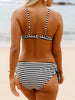 Underwire Push Up Striped Bikini Set