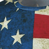 Short Sleeve Crew Neck Distressed American Flag T-Shirt