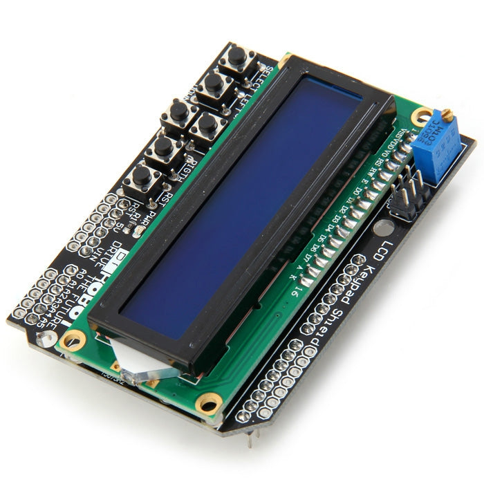 LCD1602 Character LCD Keypad Shield V1.0 with Contrast Adjustment and Backlight for Arduino Developer