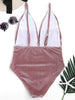 Velvet Plunge One-piece Swimsuit