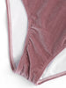 Velvet Plunge One-piece Swimsuit