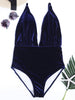 Velvet Plunge One-piece Swimsuit