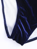 Velvet Plunge One-piece Swimsuit