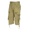 Outdoor Zipper Fly Multi-pocket Men Loose Beach Shorts