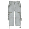 Outdoor Zipper Fly Multi-pocket Men Loose Beach Shorts