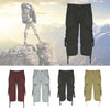 Outdoor Zipper Fly Multi-pocket Men Loose Beach Shorts