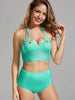 Cat Shape High Waisted Bikini with Cover-Up