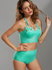 Cat Shape High Waisted Bikini with Cover-Up