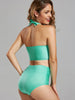 Cat Shape High Waisted Bikini with Cover-Up