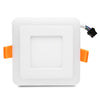 Square LED Blue White Panel Light Recessed Ceiling Lamp