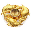 Carp Lotus Pattern Zinc Alloy Fidget Tri-spinner Funny Stress Reliever Adult Fidgeting Toy