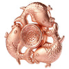 Carp Lotus Pattern Zinc Alloy Fidget Tri-spinner Funny Stress Reliever Adult Fidgeting Toy