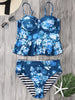 Cupped Tankini Top and High Waisted Bottoms
