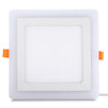 Square LED Blue White Panel Light Recessed Ceiling Lamp