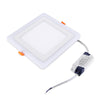 Square LED Blue White Panel Light Recessed Ceiling Lamp