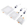 Square LED Blue White Panel Light Recessed Ceiling Lamp