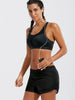 Padded Criss Cross Strappy Sports Bra