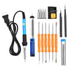 Inlife 60W 110V Electronic Soldering Iron Kit with Sponge Stand