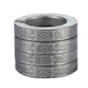 Stylish Defensive Hexagon Round Ring with Four Layer Design for Man