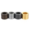 Stylish Defensive Hexagon Round Ring with Four Layer Design for Man