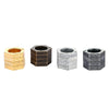 Stylish Defensive Hexagon Round Ring with Four Layer Design for Man